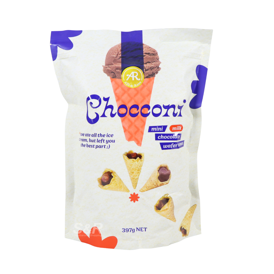 Chocconi Mini Milk Chocolate Wafer Cones 397g